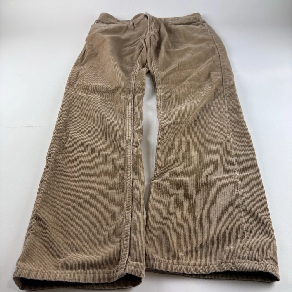 Banana Republic 31x32 Corduroy Pima Cotton Tan Pants Mens Straight Fit