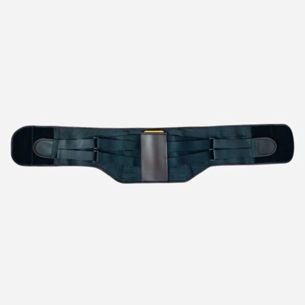 Waist Support Belt XL Black Lumbar Brace Widened Steel Plate Breathable NWOT