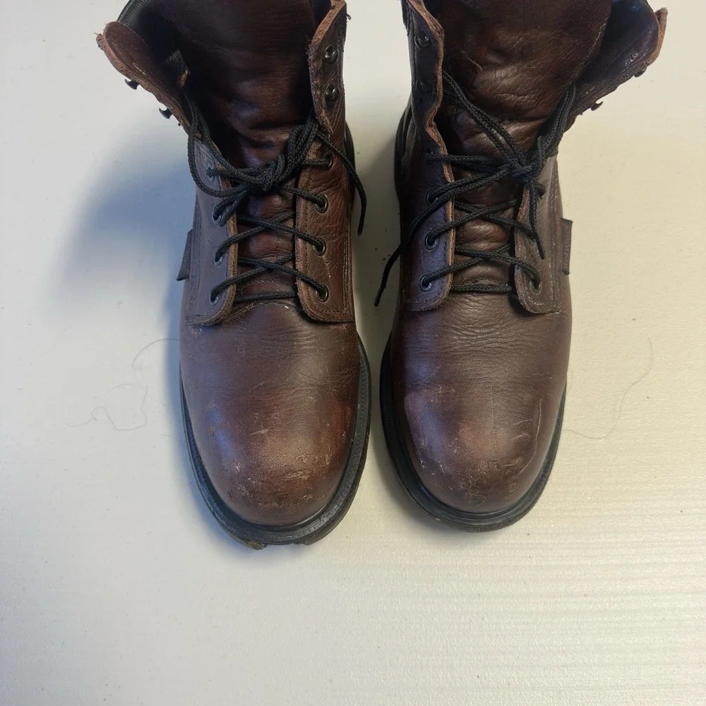 Red‎ Wing 2406 Boots Mens 10.5 D Brown Supersole Safety Steel Toe Made in USA