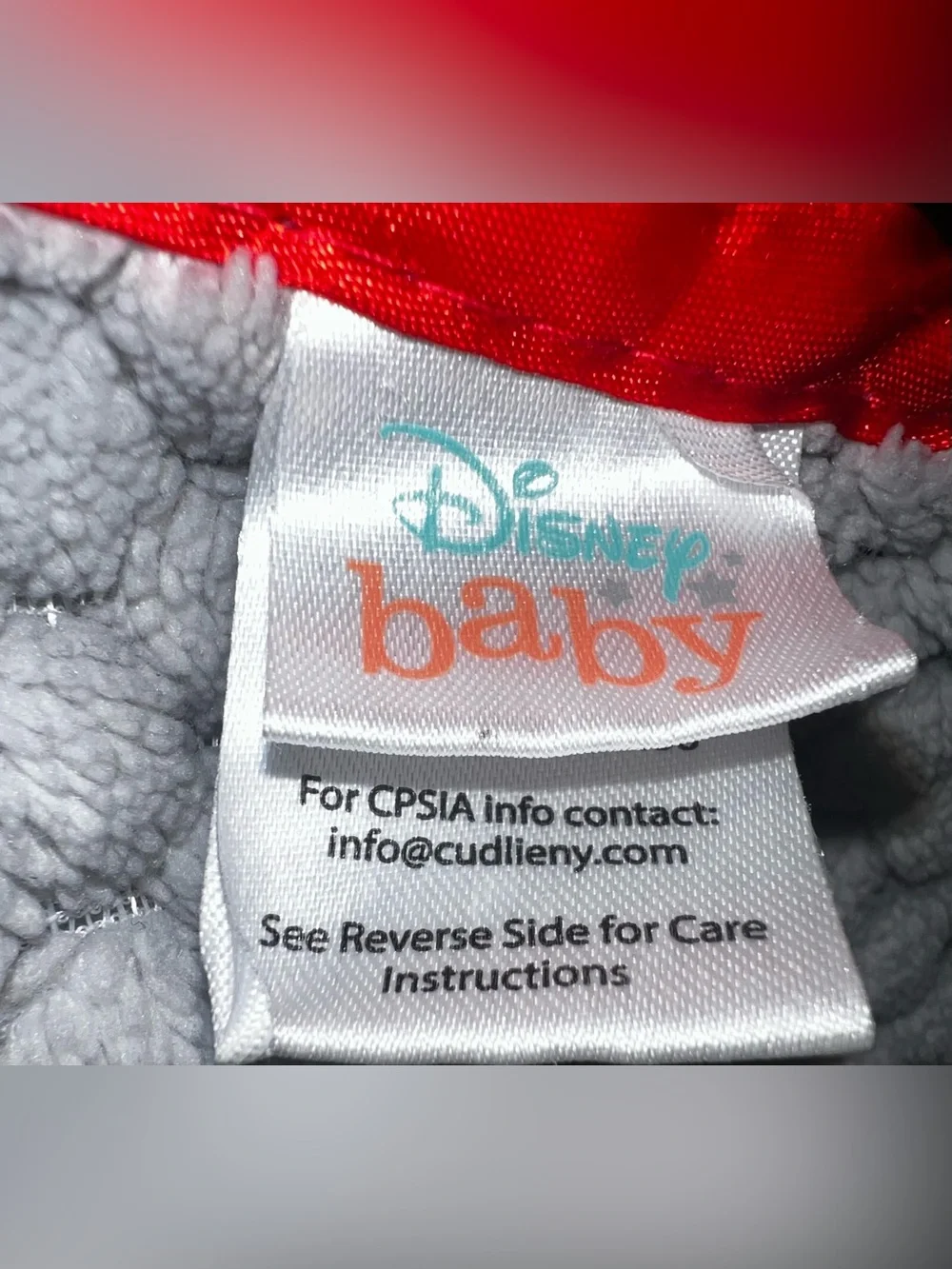 Disney red grey