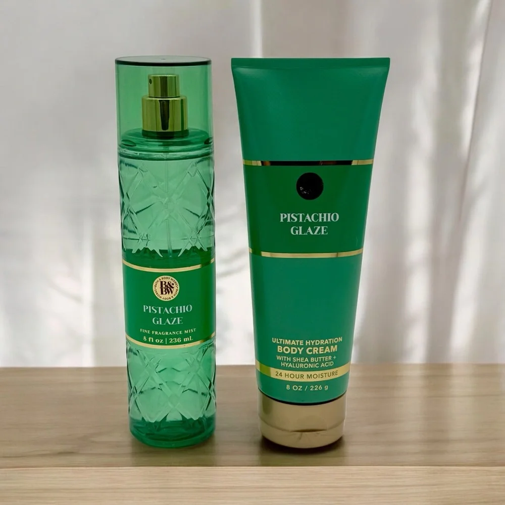 Bath and Body Works Pistachio Glaze Everyday Luxuries Body Care Gift Set NWT