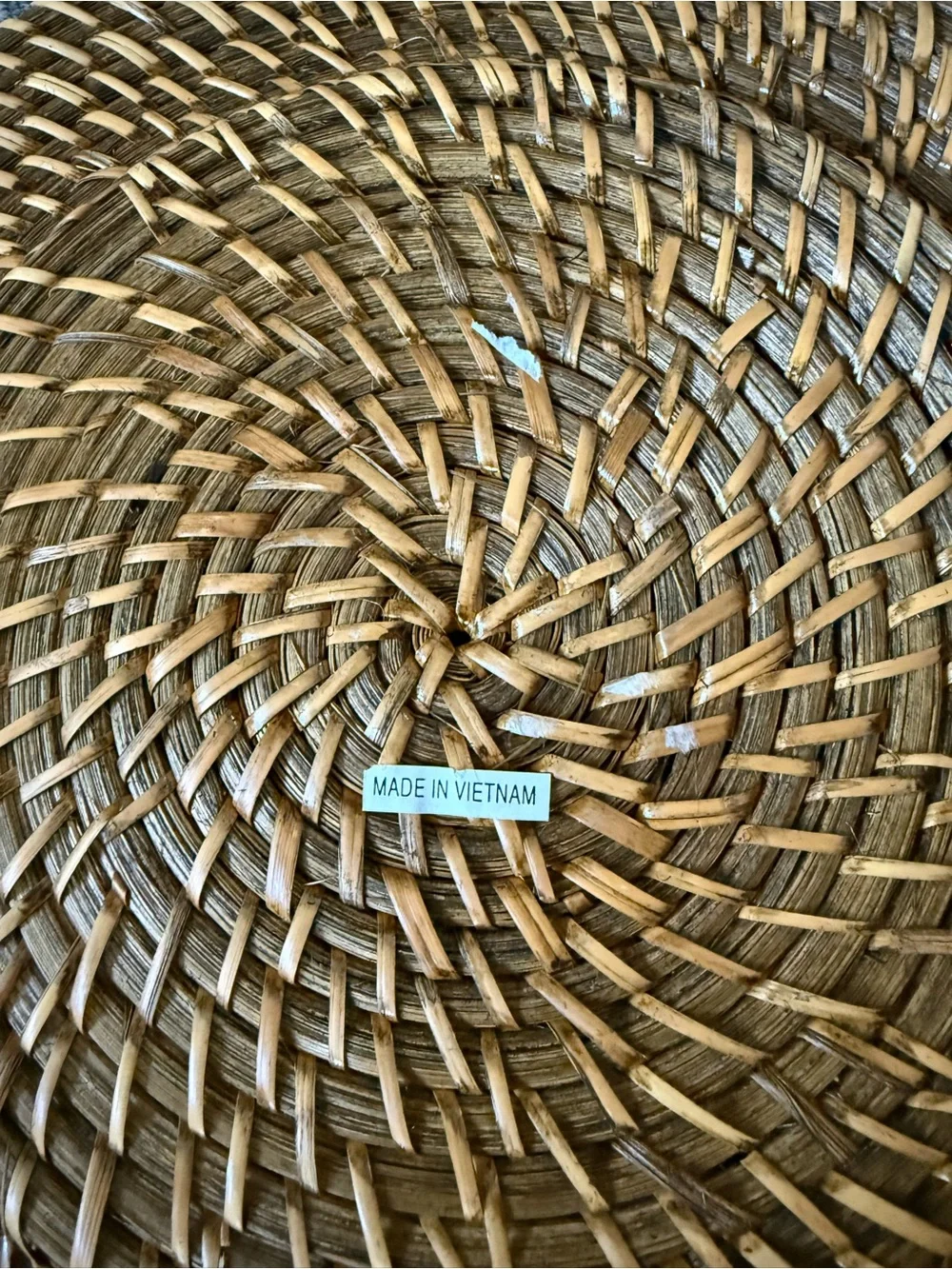 Source Unknown handwoven rattan