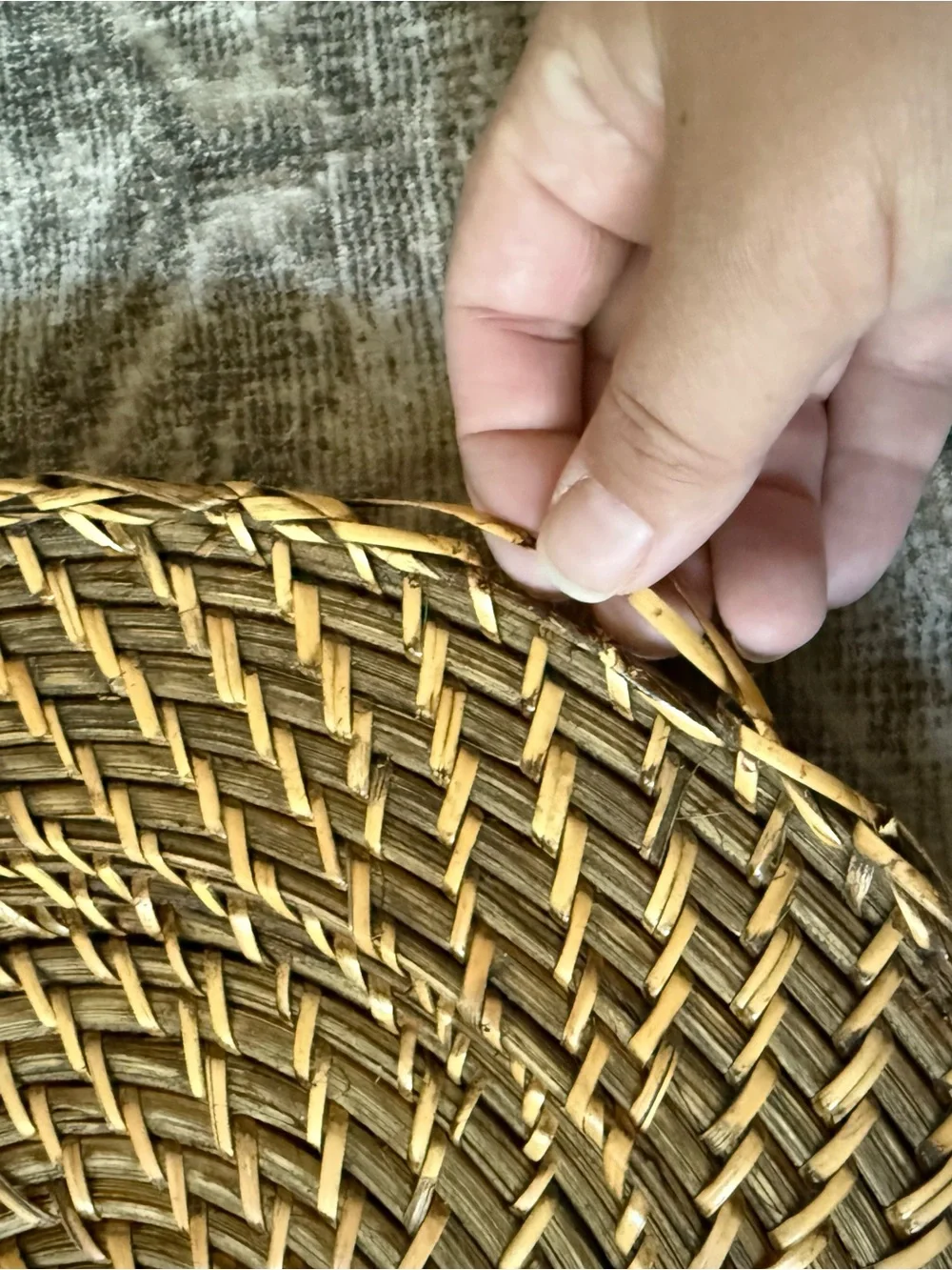 Source Unknown handwoven rattan