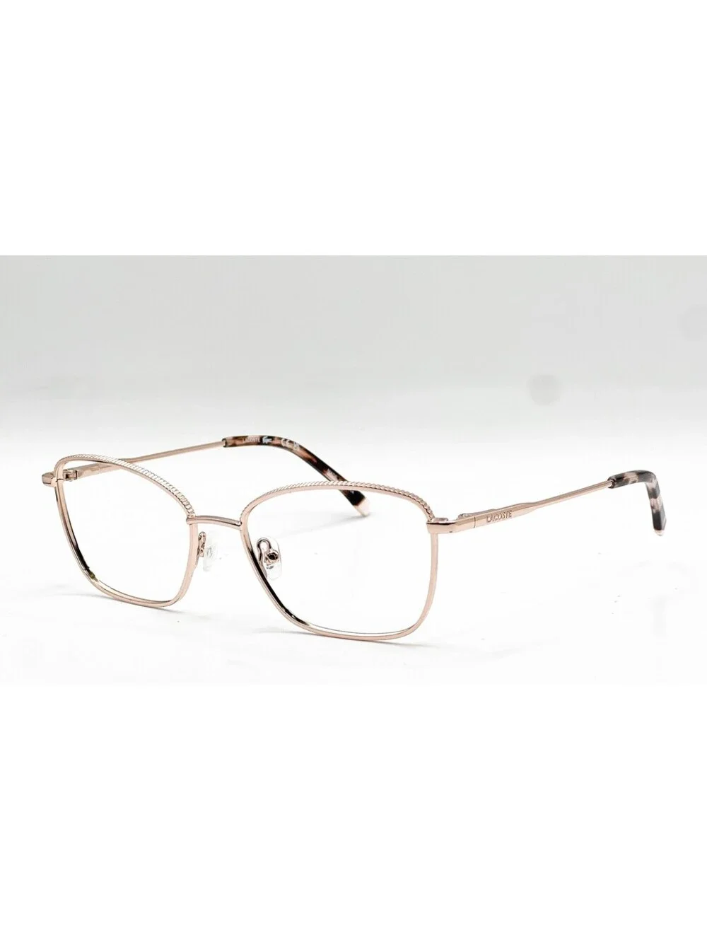 Lacoste L2281 770 Rose Gold Square Authentic Eyeglass Frames 54-17