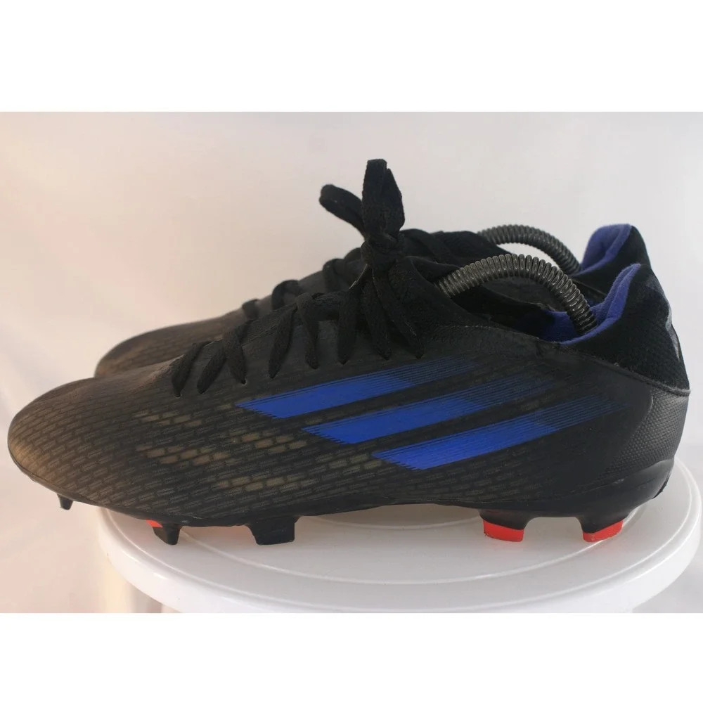 Adidas X Speedflow.3 FG Mens Soccer Cleats Black Blue FY3296 Size 9
