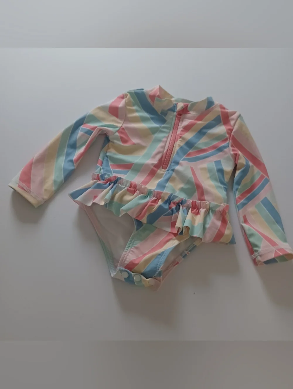 Tommy Bahama Rashguard Sz 12M Pastel Stripes