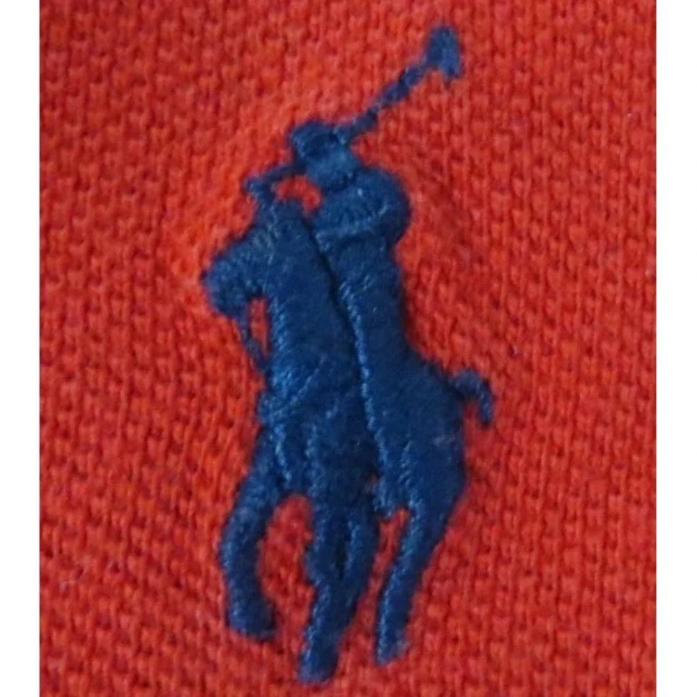 Polo Ralph Lauren Mens Polo Shirt XL Red Short Sleeve Cotton Classic Fit Pique