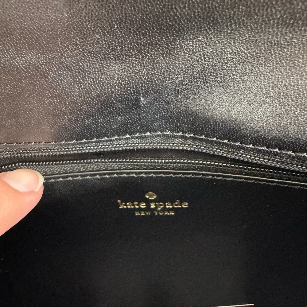 Kate Spade‎ Odette Glitter Large Flap Pouch Rose Gold