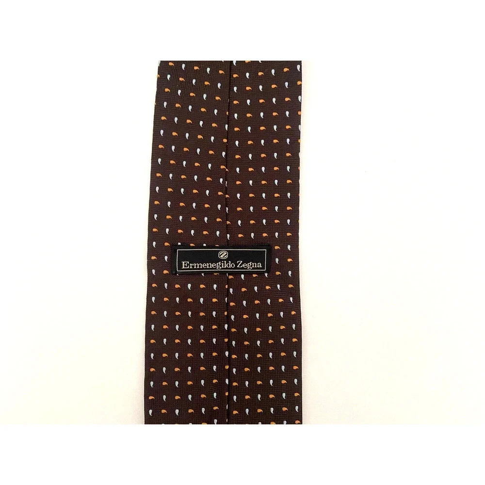 ERMENEGILDO ZEGNA MEN'S TIE, SILK, GREAT COLORS EXCELLENT CONDITION 56' x 3 1/2