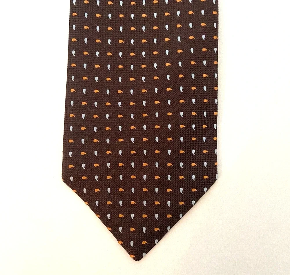 ERMENEGILDO ZEGNA MEN'S TIE, SILK, GREAT COLORS EXCELLENT CONDITION 56' x 3 1/2