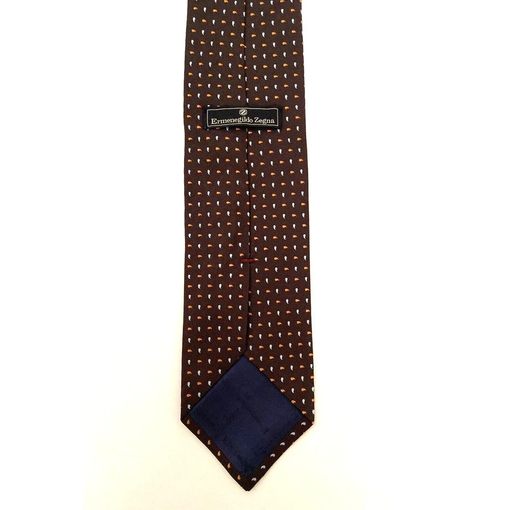 ERMENEGILDO ZEGNA MEN'S TIE, SILK, GREAT COLORS EXCELLENT CONDITION 56' x 3 1/2