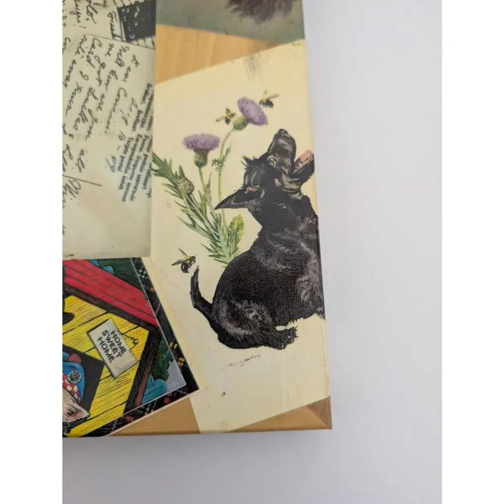 Blankety Blank Designs Scottie Dog Decoupage Wood Photo Frame