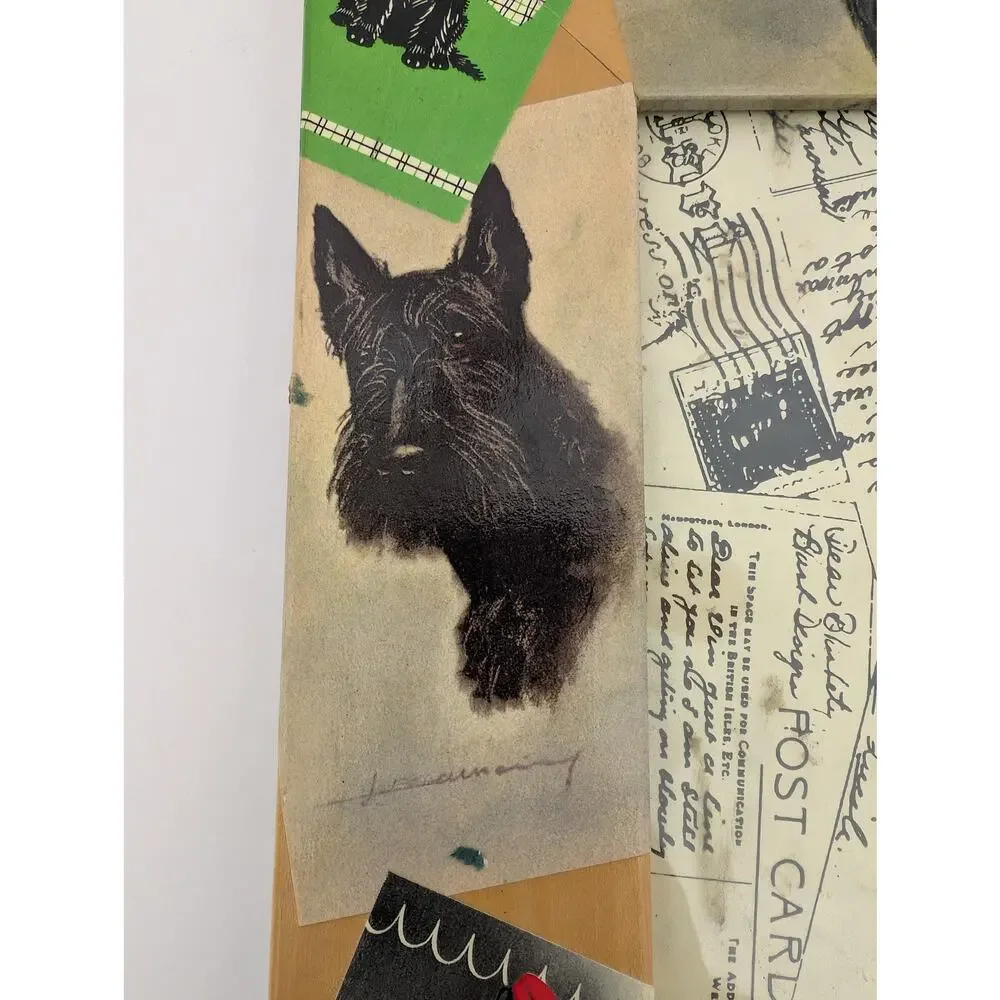 Blankety Blank Designs Scottie Dog Decoupage Wood Photo Frame