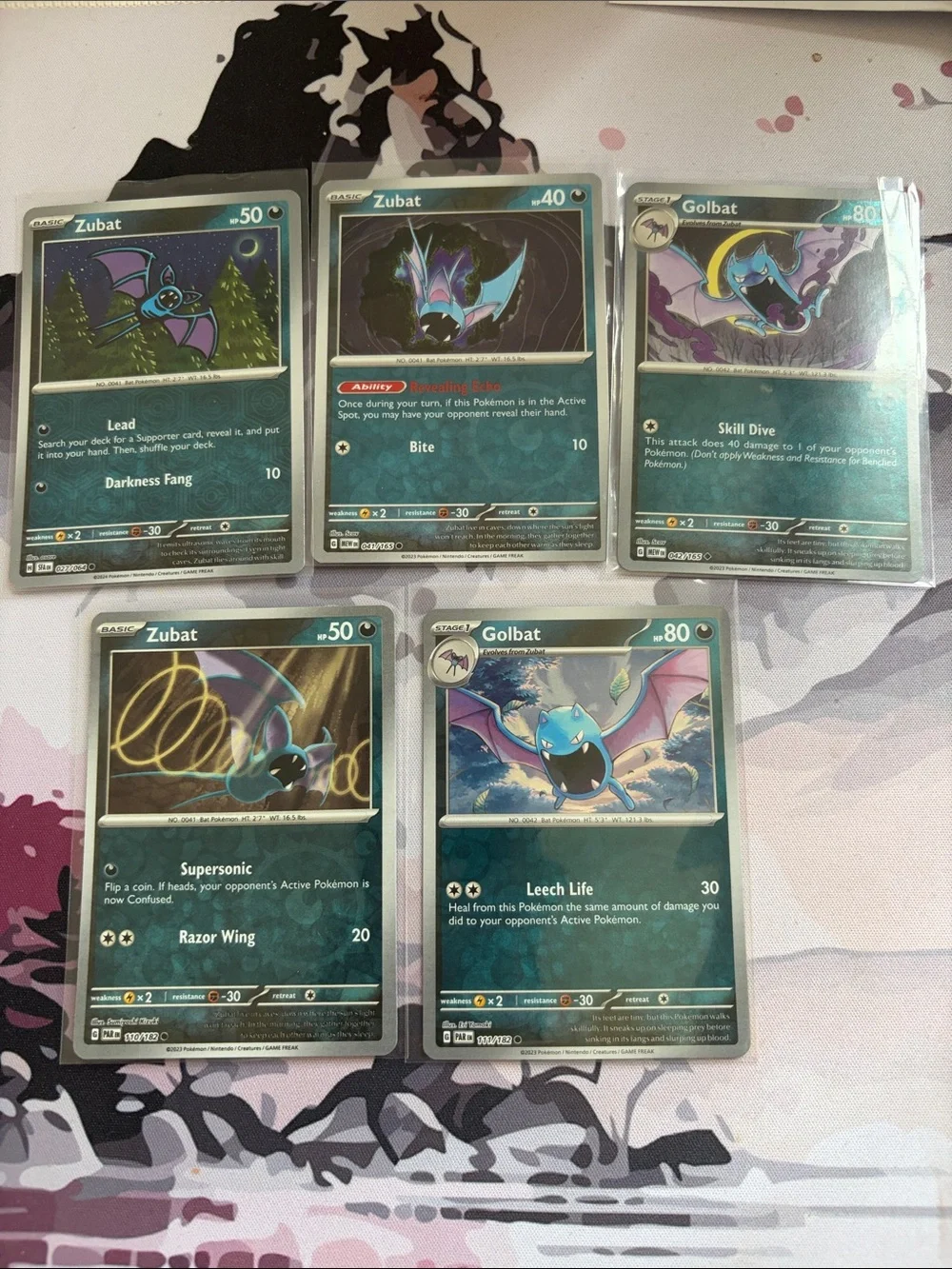 Zubat & Golbat Pokémon Evolution Reverse Holo Card Lot 🦇 | 5 Cards ✨5/$25✨