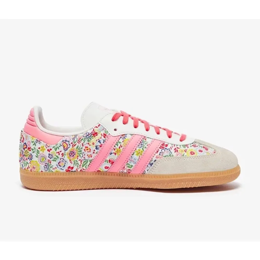 adidas Kids Floral Pink Low-Top Sneakers - Reposhed
