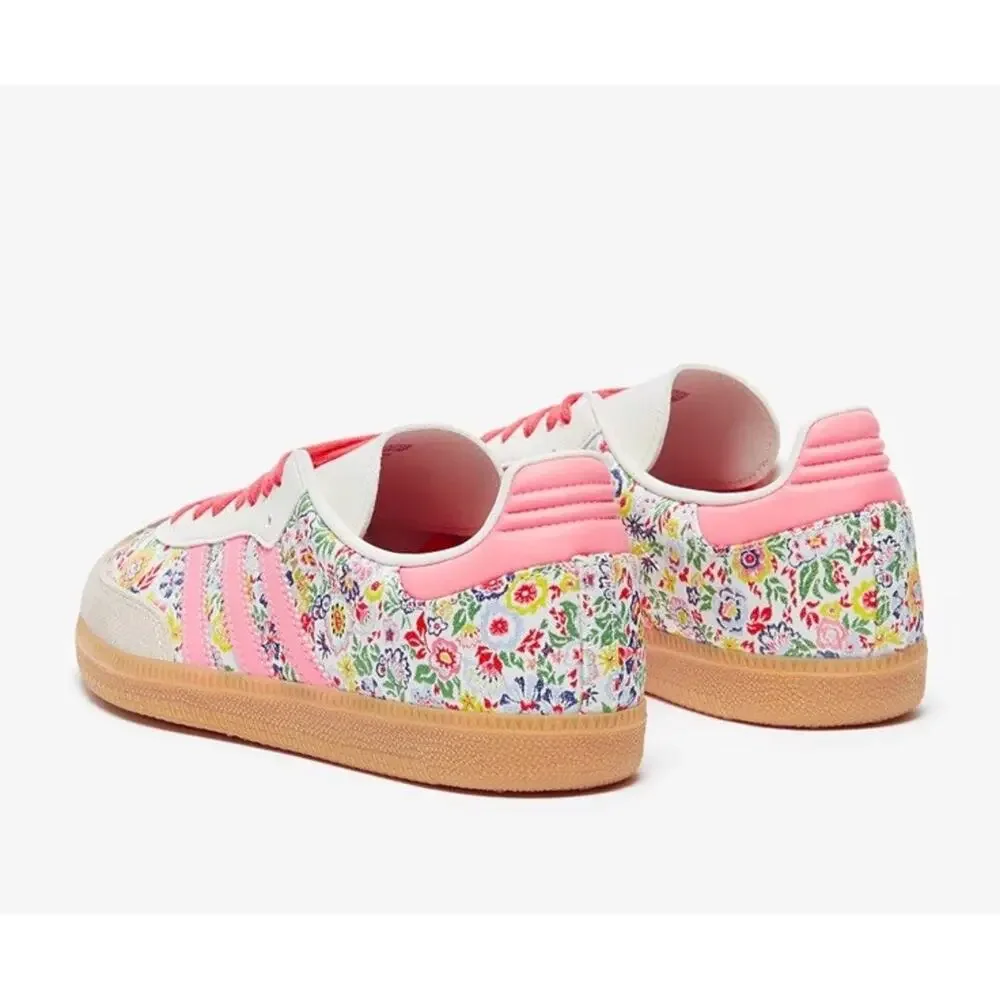 adidas Kids Floral Pink Low-Top Sneakers - Reposhed