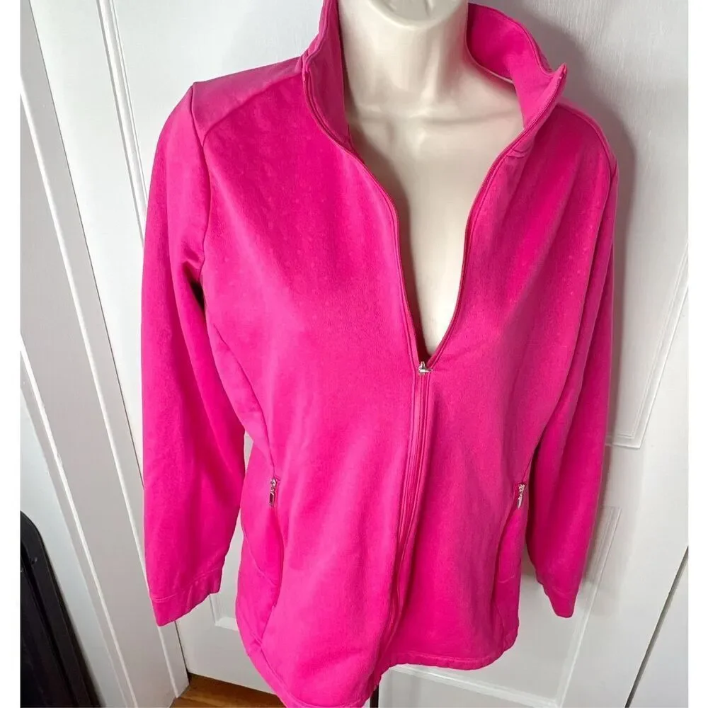 Nike Golf Tour Performance Therma-Fit Full-Zip Jacket in Bright Pink XL