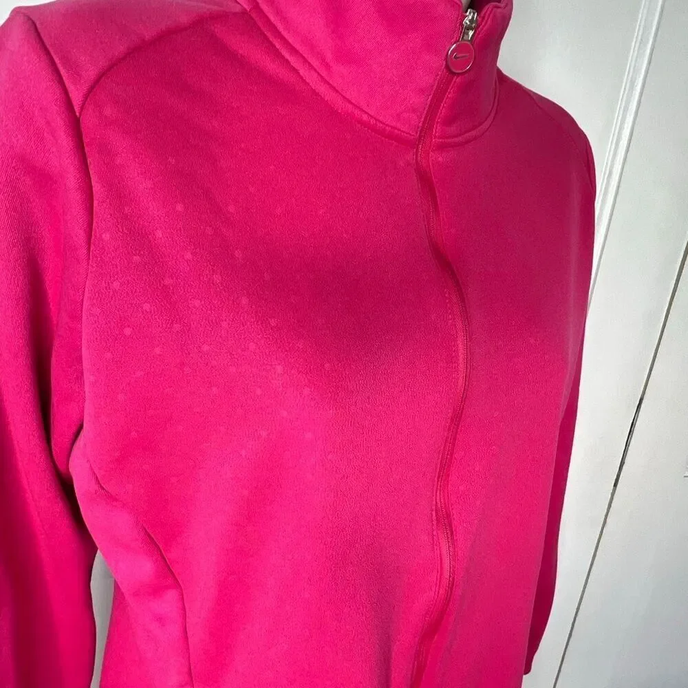 Nike Golf Tour Performance Therma-Fit Full-Zip Jacket in Bright Pink XL