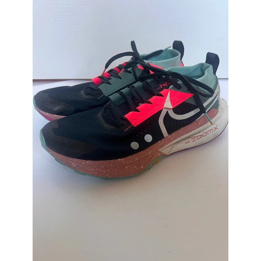 Nike Zegama 2 Trail Running Shoes Mens 11 Black Bright Mandarin FD5190-400