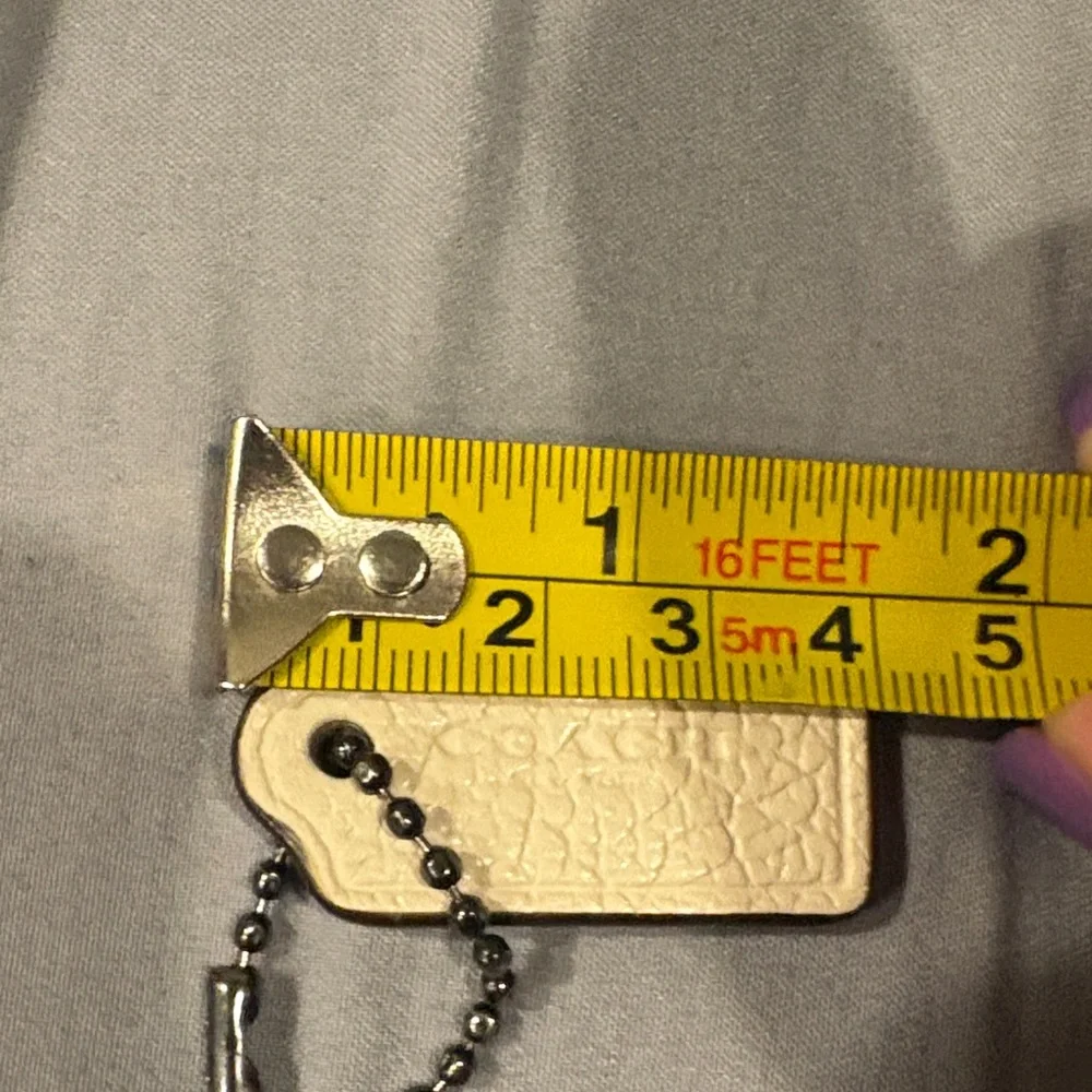 Coach leather key