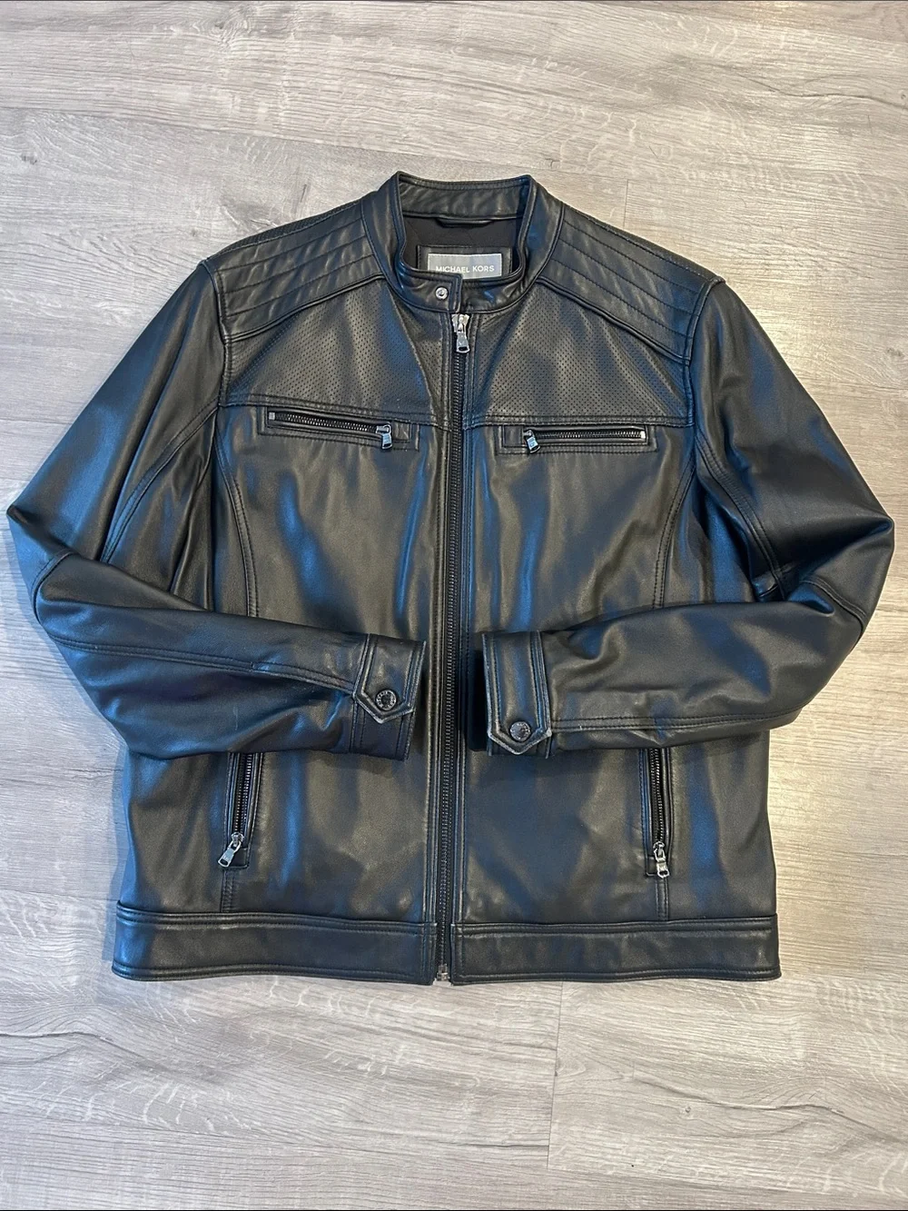MICHAEL KORS | Men’s Performance Leather Jacket