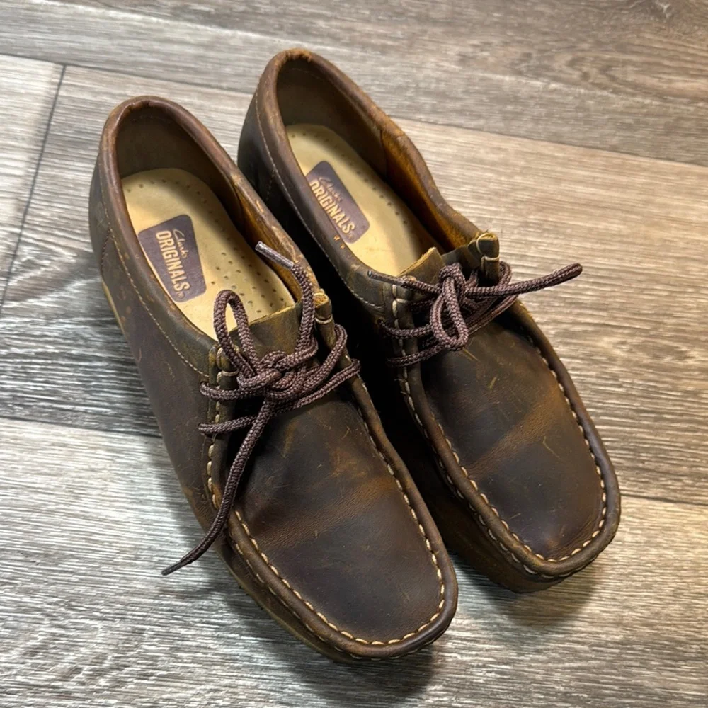 Clarks the original Brown Leather Shoes woman’s size 7 (s40)
