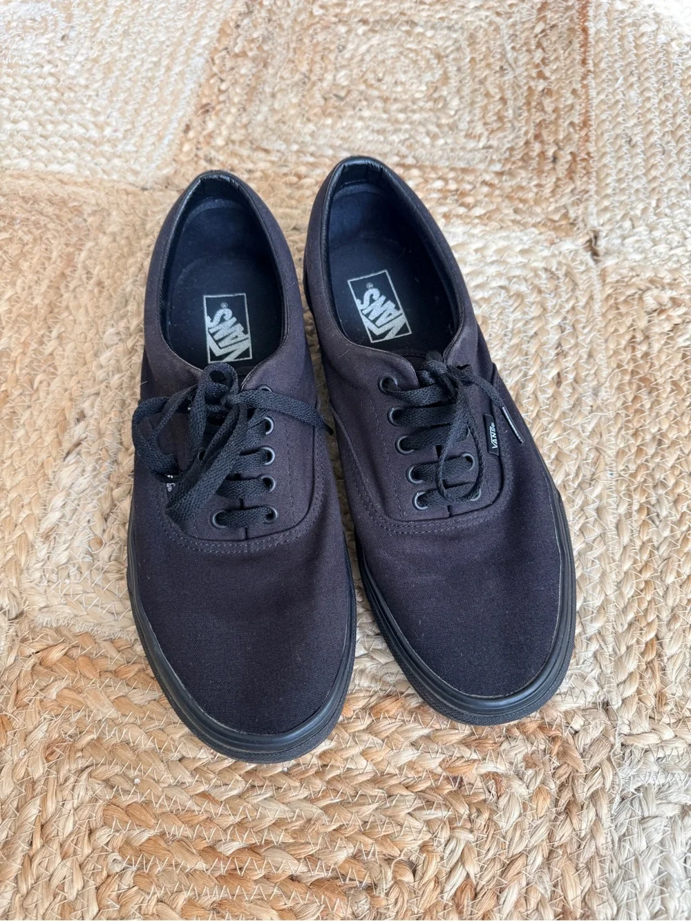 Vans Black Low-Top Canvas Sneakers
