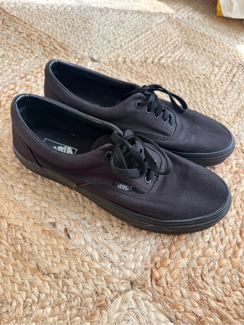 Vans Black Low-Top Canvas Sneakers