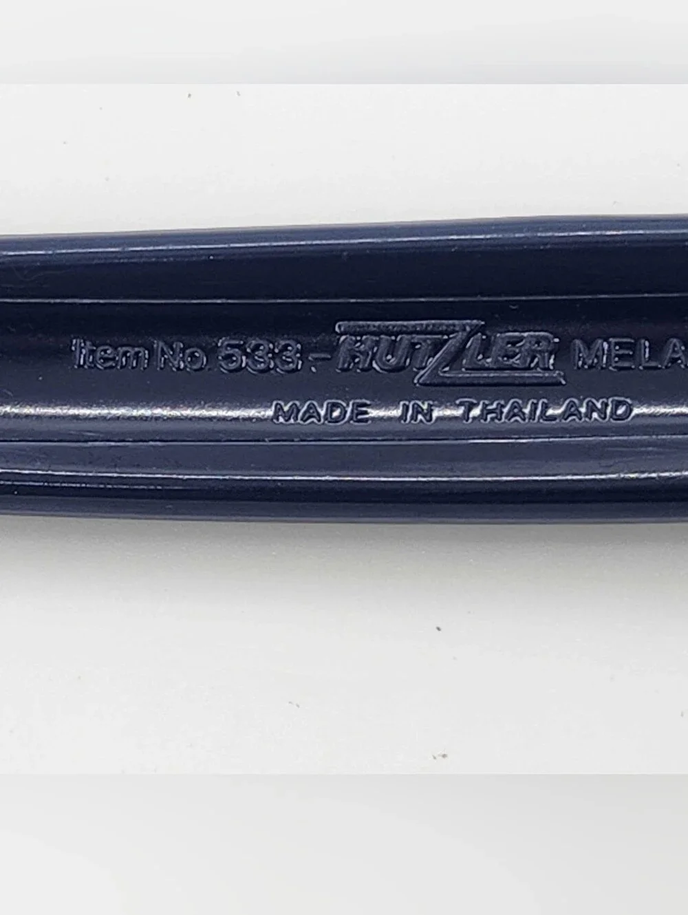 Vintage Hutzler 533 Navy Blue Melamine Slotted Skimmer Spoon Made in Thailand