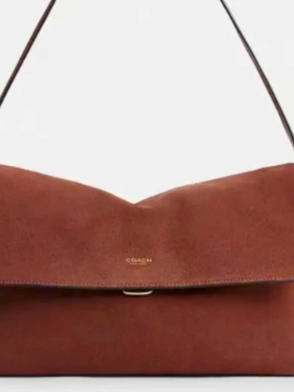 Brown Suede Clutch Bag Shoulder Bag
