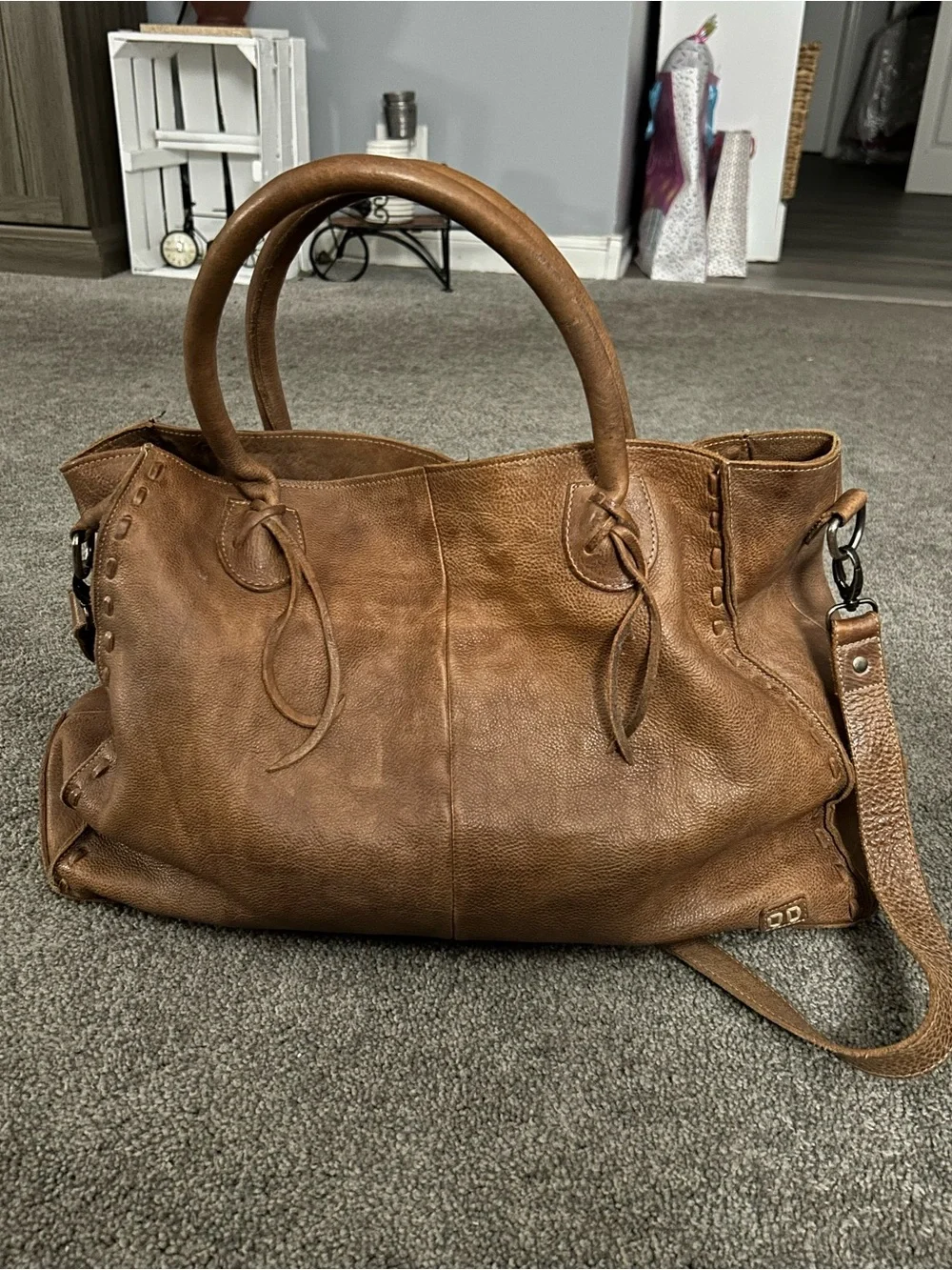 Bed Stu Rockaway X-Large Leather Tote Handbag