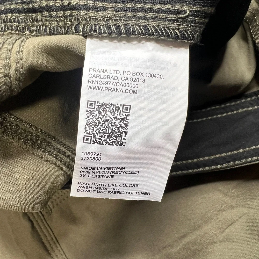NWT Prana Stretch Zion Pant II Mens 34x30 Relaxed Fit Hiking Slate Green 1969791