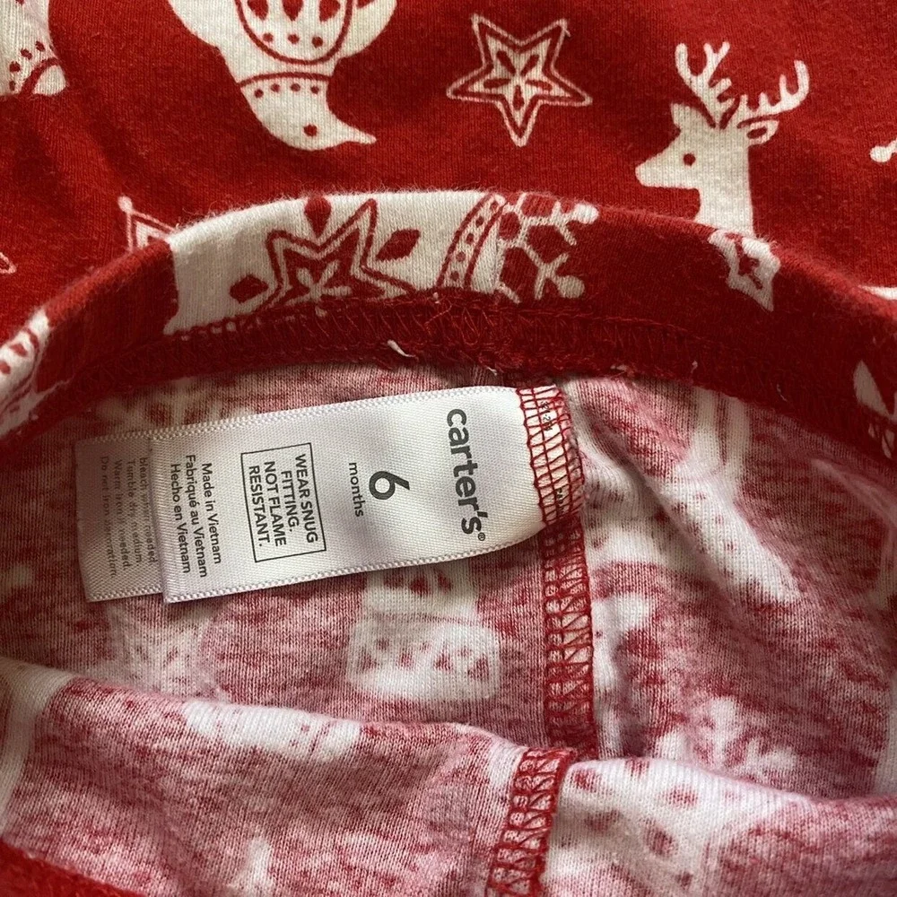Carter's Christmas Pajamas Size‎ 6 Months