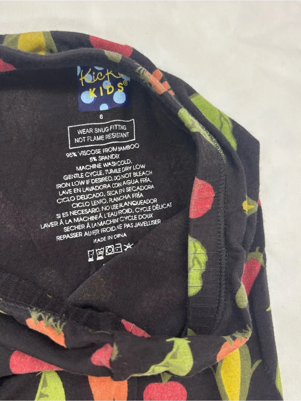 Kickee Pants‎ Garden Eat Your Veggies Bunny Pajamas Size 6 Bamboo Soft