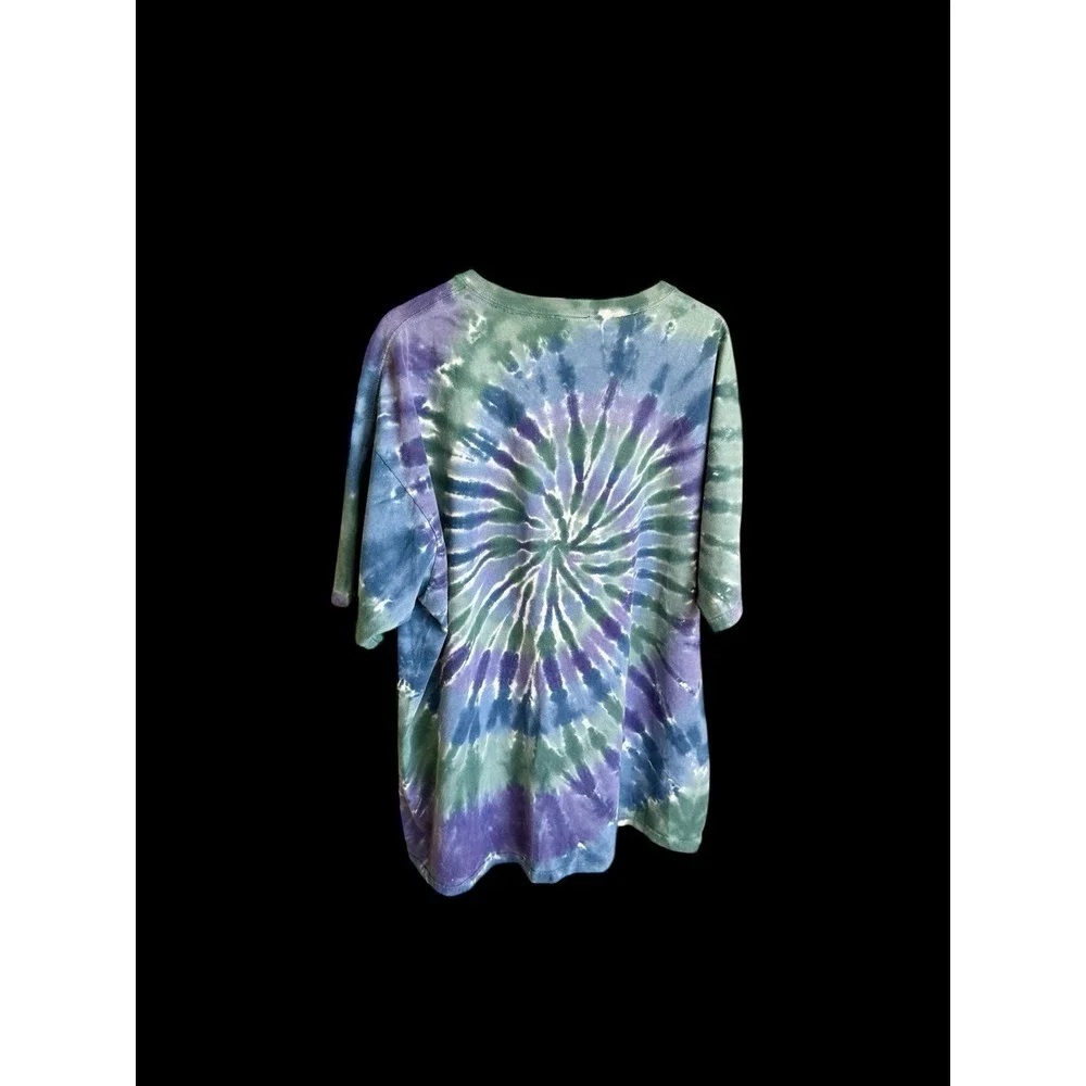 Liquid Blue Pink Floyd Tie Dye Shirt Mens XXL Dark Side Of The‎ Moon Green