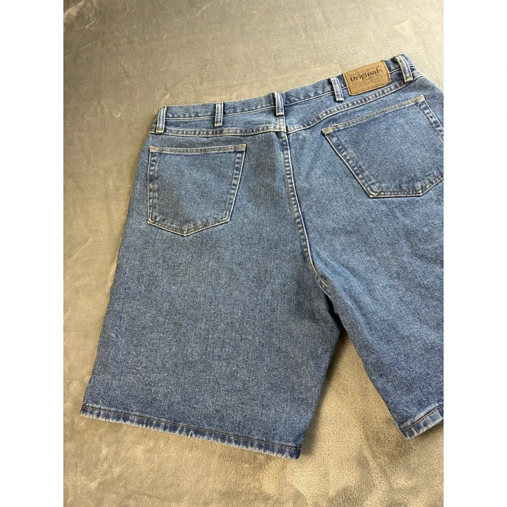 Wrangler‎ Hero Originals Men's Blue Denim Shorts 38x9 Relaxed Fit  Medium Wash