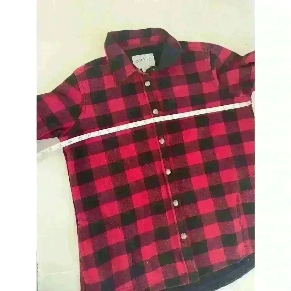 Orvis Buffaloe‎ Plaid lightweight Jacket ladies size L runs small