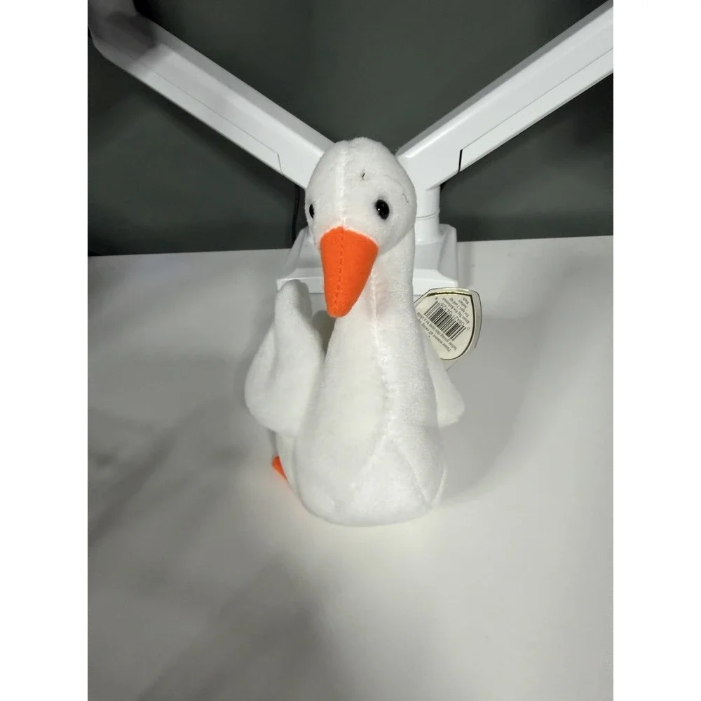TY Gracie The Goose Beanie Baby 1996 Plush Toy Stuffed Animal MWMT Bird B-1