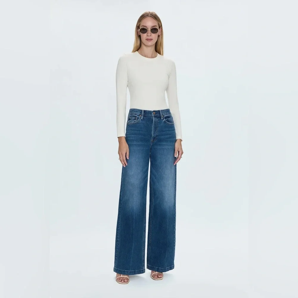 NWT Pistola Lana Wide Leg Jeans Cider
