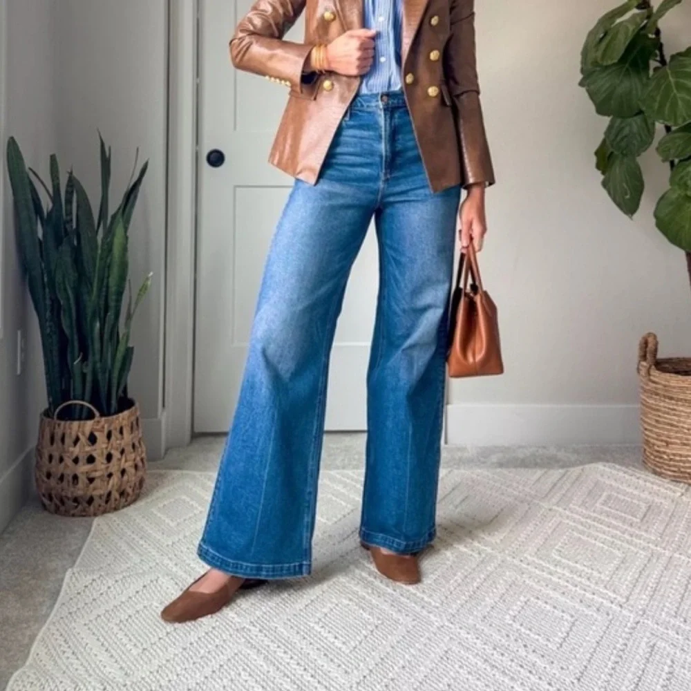 NWT Pistola Lana Wide Leg Jeans Cider