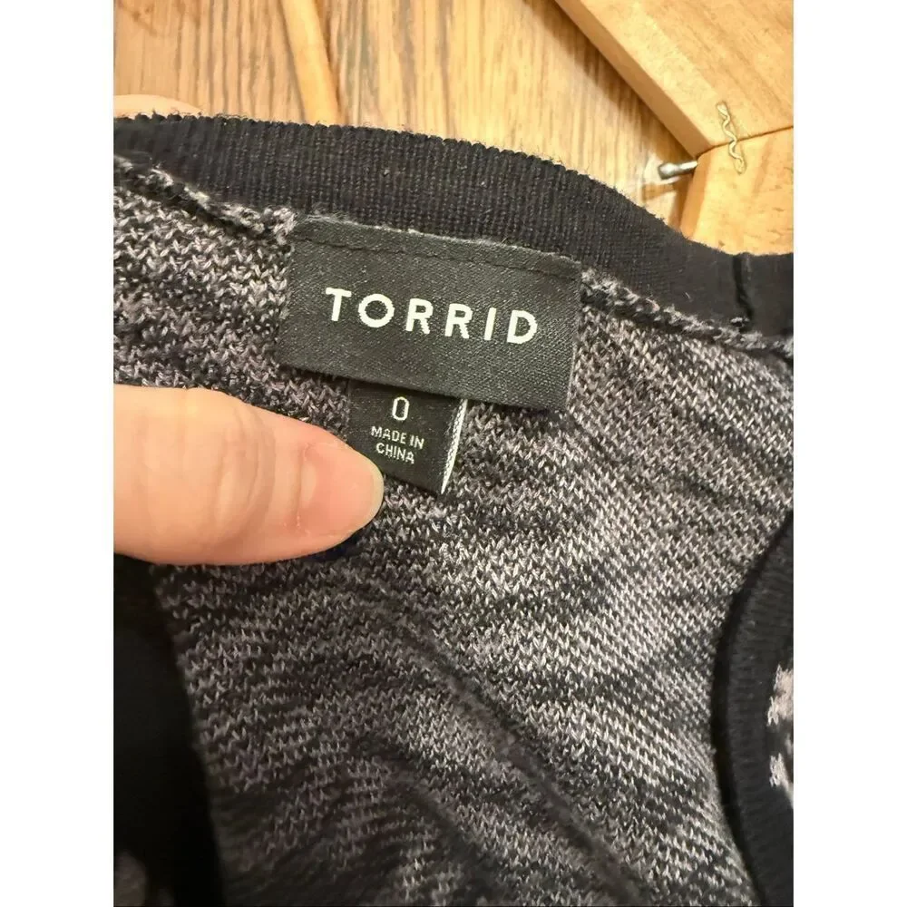 torrid black gray