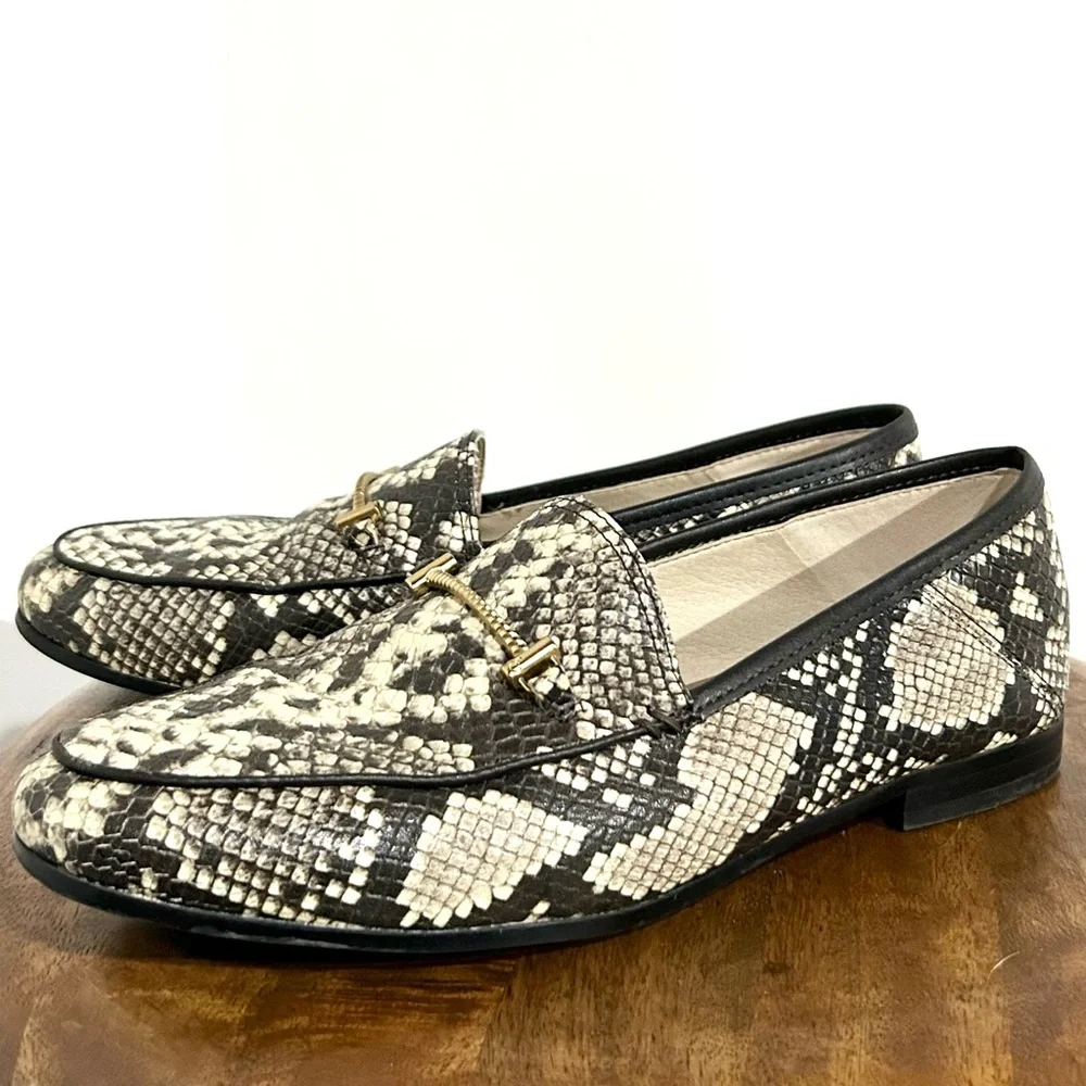 Sam Edelman Lior‎ Roccia Snake Print Leather Loafer 7.5