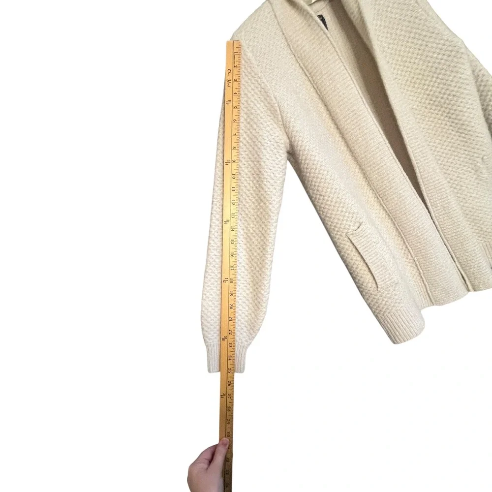 Abercrombie‎ Fitch Womens Sweater Open Front Waffle Knit Cardigan Neutral Size S