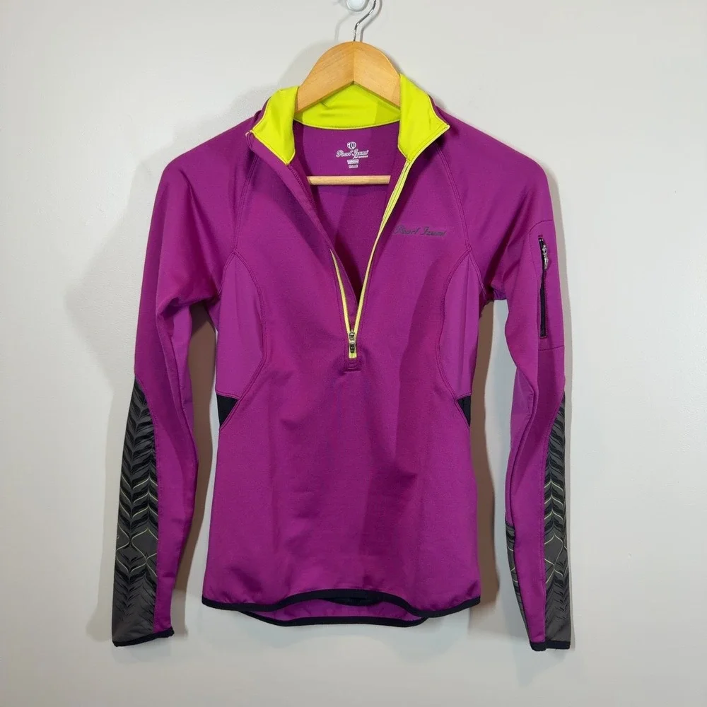 Pearl Izumi Women's Quarter-Zip Athletic Pullover Magenta Size XS