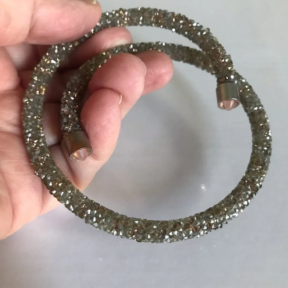 Crystal Wrap Bracelet - Women's Sparkle Cuff