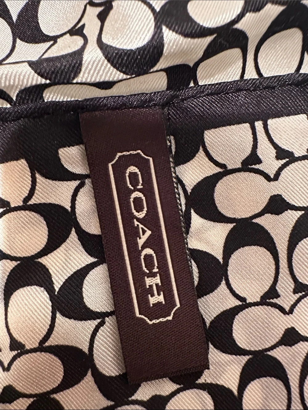 Coach silk scarf