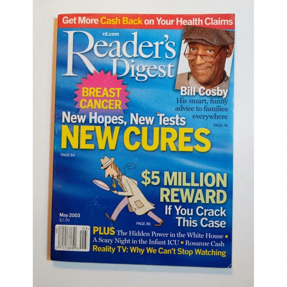 Readers Digest 2002-03 Susan Sarandon, Harrison Ford, Candice Bergen Lot Of 5