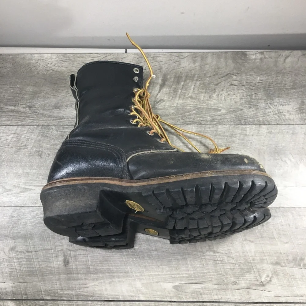 Mens Red Wing Shoes 2218 Logger Steel Toe Leather Work LoggerMax Boots Size 9.5