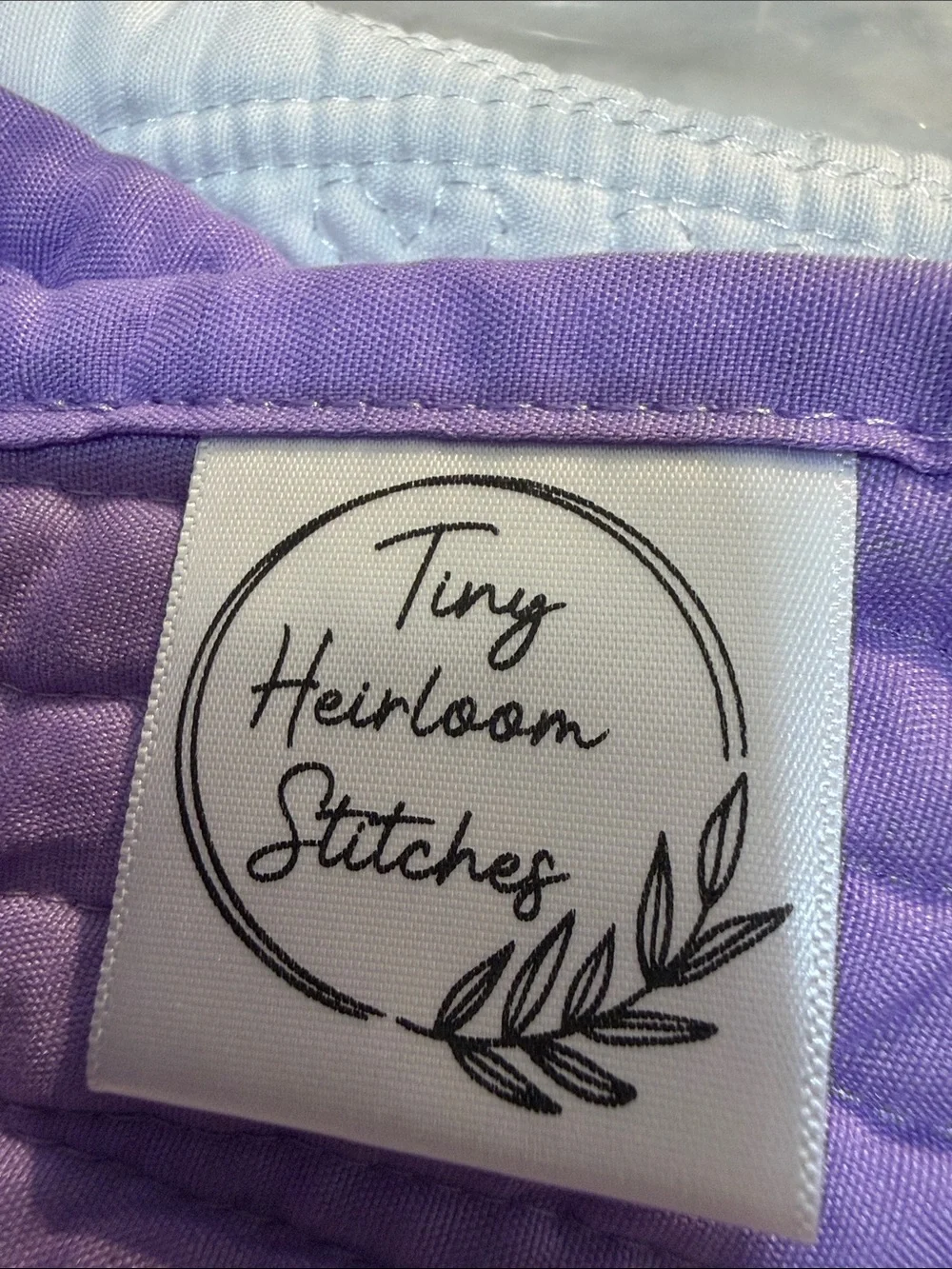 Tiny Heirloom Stitches Monogram C Baby Quilt 35x36