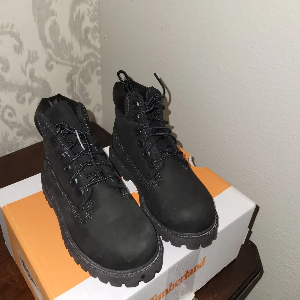Toddler Timberland Black Leather Boots